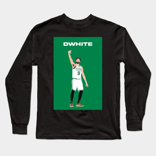 DWHITE Long Sleeve T-Shirt by origin illustrations